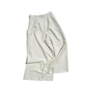 【YUKI SHIMANE】Saxony stretch pants (White)