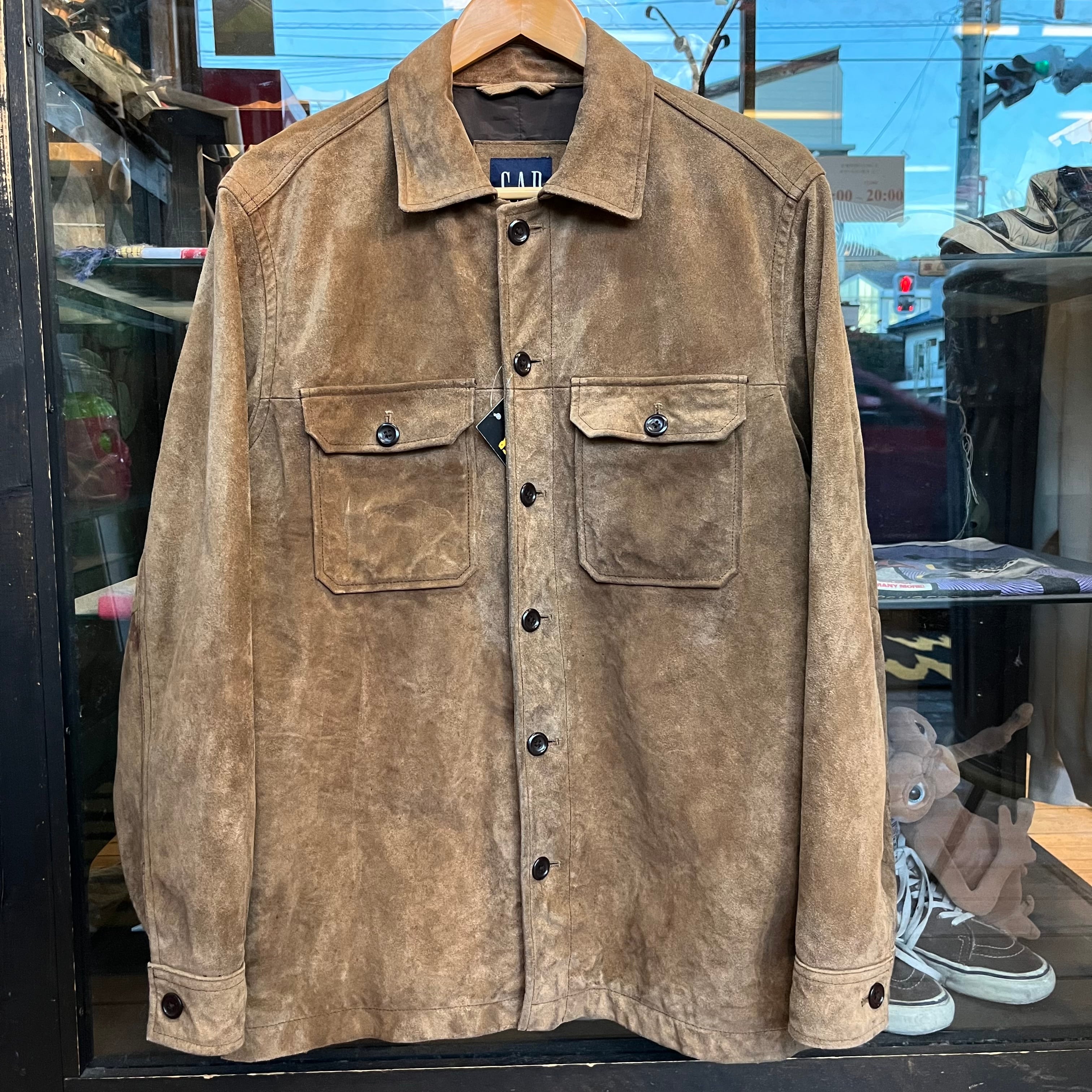 OLD GAP スエードレザー シャツジャケット | 古着屋NEVERMIND OLD GAP スエードレザー シャツジャケット | 古着屋NEVERMIND
