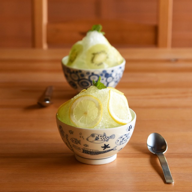 【natural69】【波佐見焼】【ココマリン】【cocomarine】【お茶わん】 波佐見焼 ご飯茶碗 食器 北欧 おしゃれ 魚柄 ココマリン ジンベイザメ サンゴ マンタ