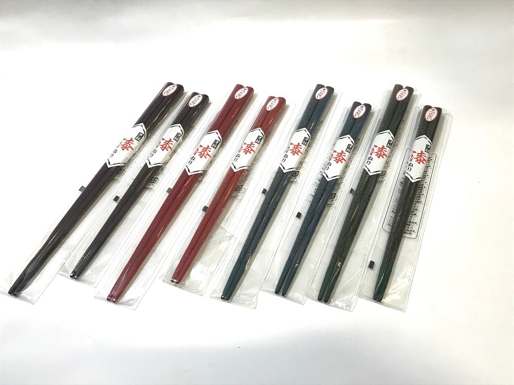 津軽塗 七々子塗 すべらない箸 | 弘前物産