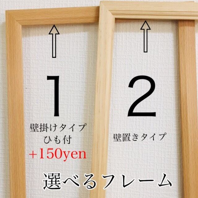 バラのフレーム命名書（写真なし） | fuwari 〜ことばのプレゼント〜