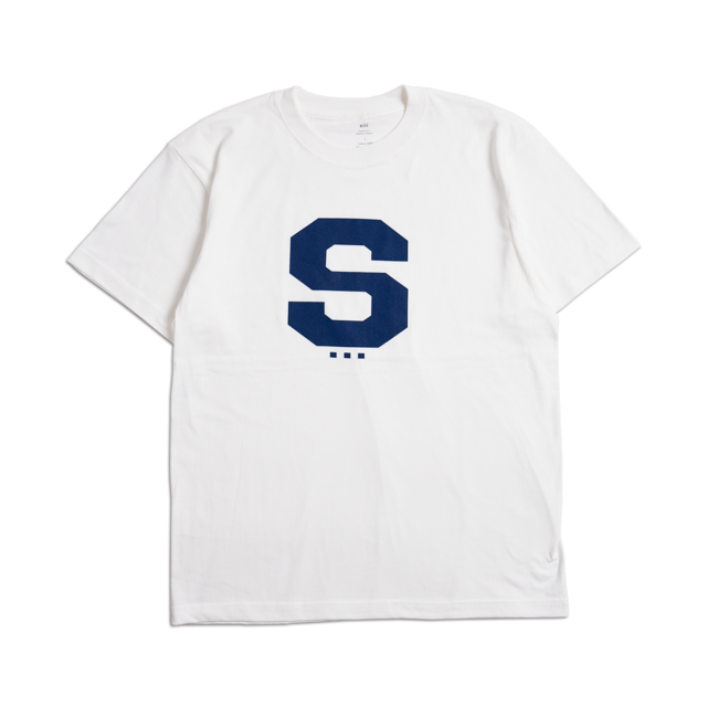 siii "S" INITIAL LOGO  S/S TEE VANILLA 