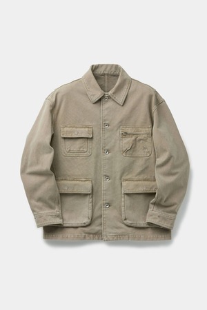 [COOR] Over Dyed Coverall Jacket (Washed Beige) 正規品 韓国ブランド 韓国通販 韓国代行 韓国ファッション クール クーア クアー COOR 日本 店舗
