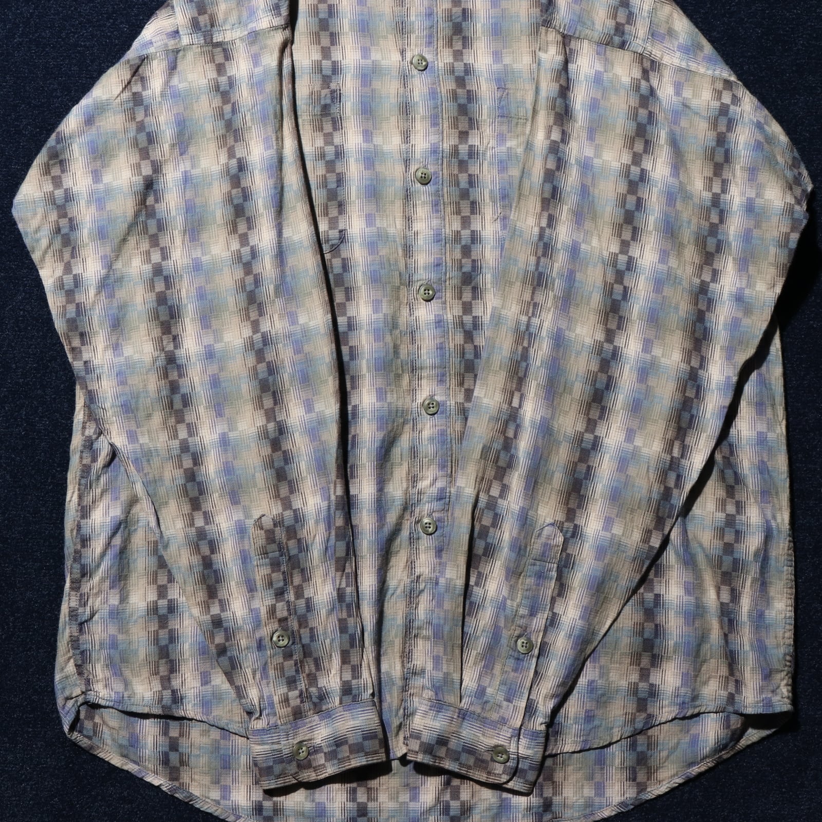 美品 L 98年 ポルトガル製 Patagonia L/S Flannel Shirt パタゴニア 