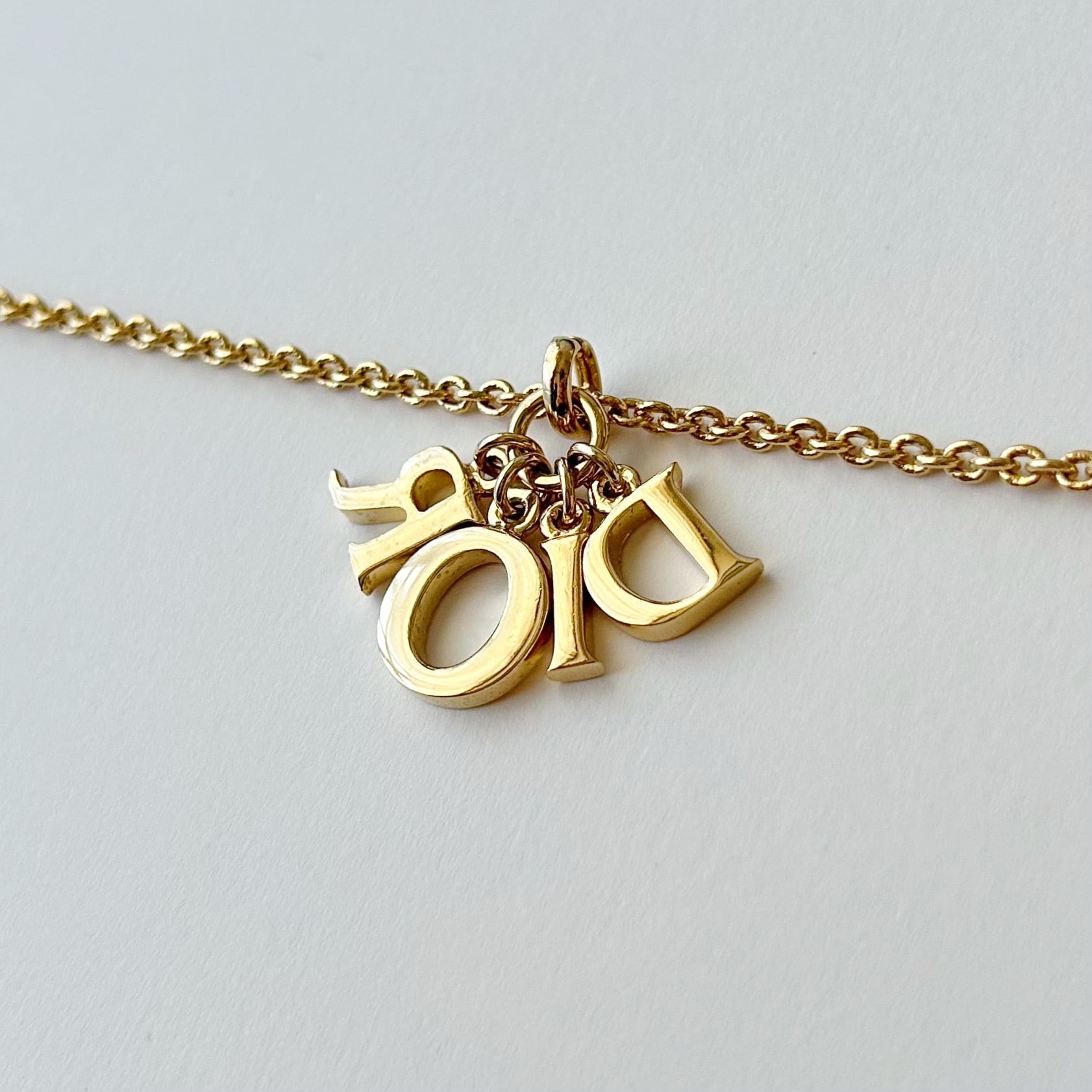 N5661】Christian Dior big logo necklace/クリスチャンディオール