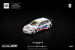 POP RACE / ポップレース　1/64 パンデム EG6 ホワイト LA限定エディション　PR640415