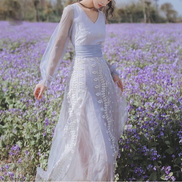 ♦淡いラベンダー色のワンピース♦trnd118 | Re:tro powered by BASE