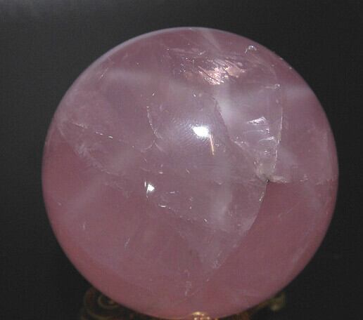 【送料無料】【高品質】マダガスカル産スターローズクオーツ丸玉　STARROSE−5