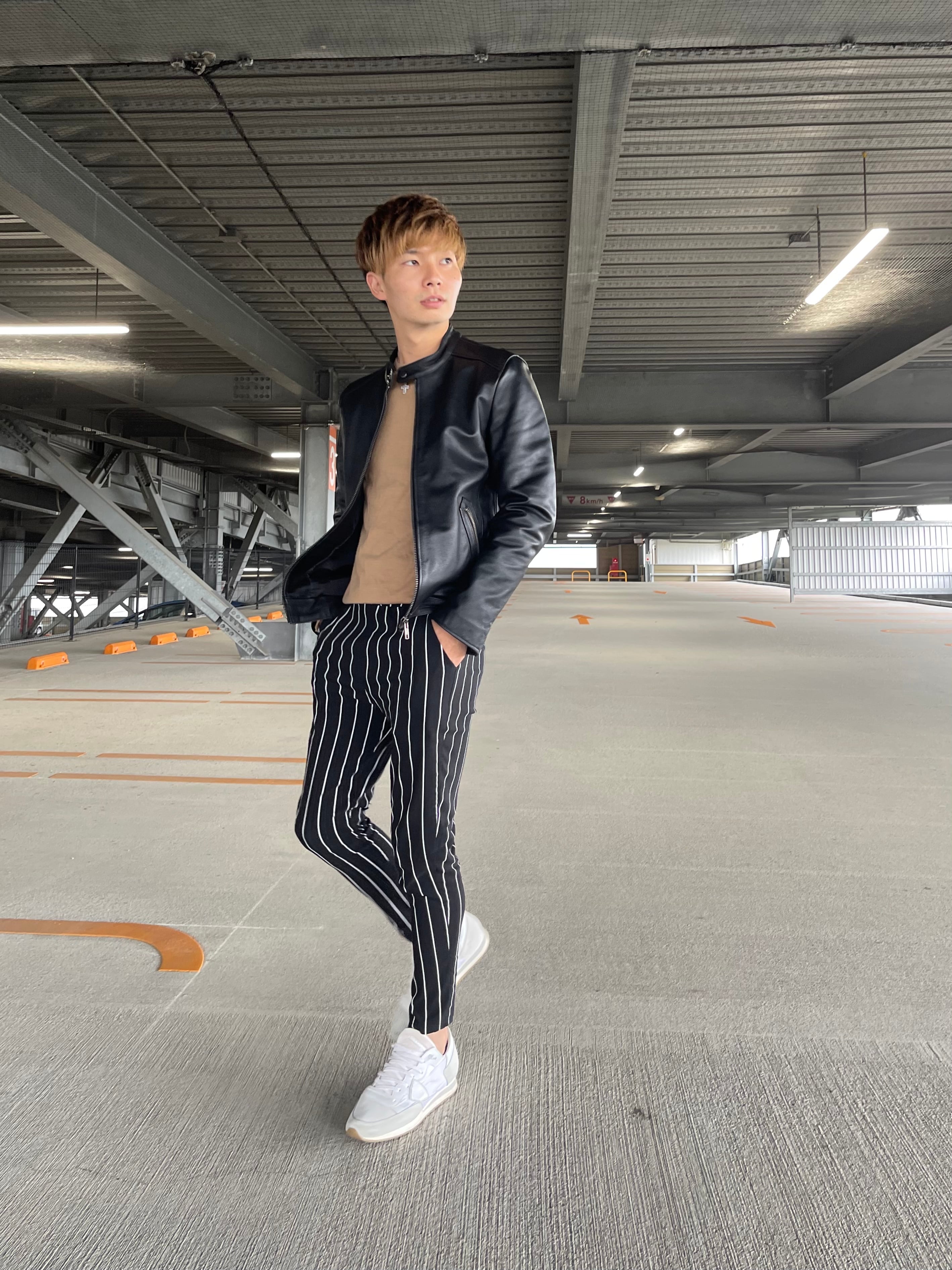 スリムストライプパンツ | Wide Range