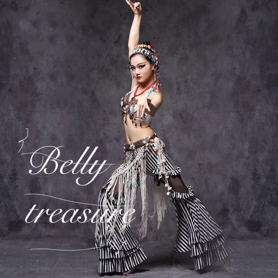 bellydance ヒップスカーフ　海外　tribal