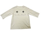 21SS デラヴェリネン7分袖Tシャツ / Cotton delave linen three quarter sleeve T-shirts