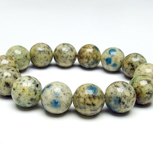 K2ストーン ブレスレット 16mm アズライトイングラナイト ブレス K2ブルー 一点物 メール便可 [M便 1/10] 111-35217