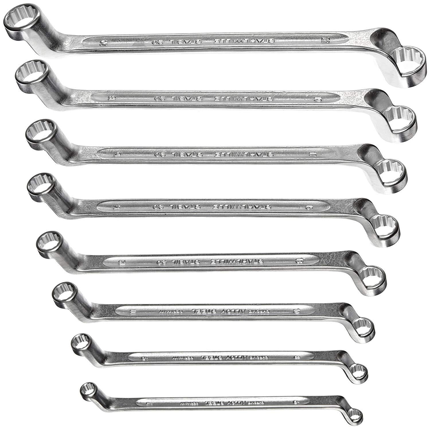 スタビレー 75゜オフセットメガネレンチ12本セット Stahlwille 20/12-