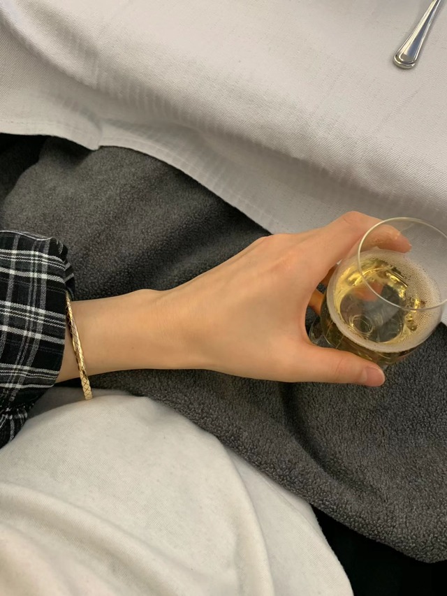 (OUNCE)  written check shirt / 2color