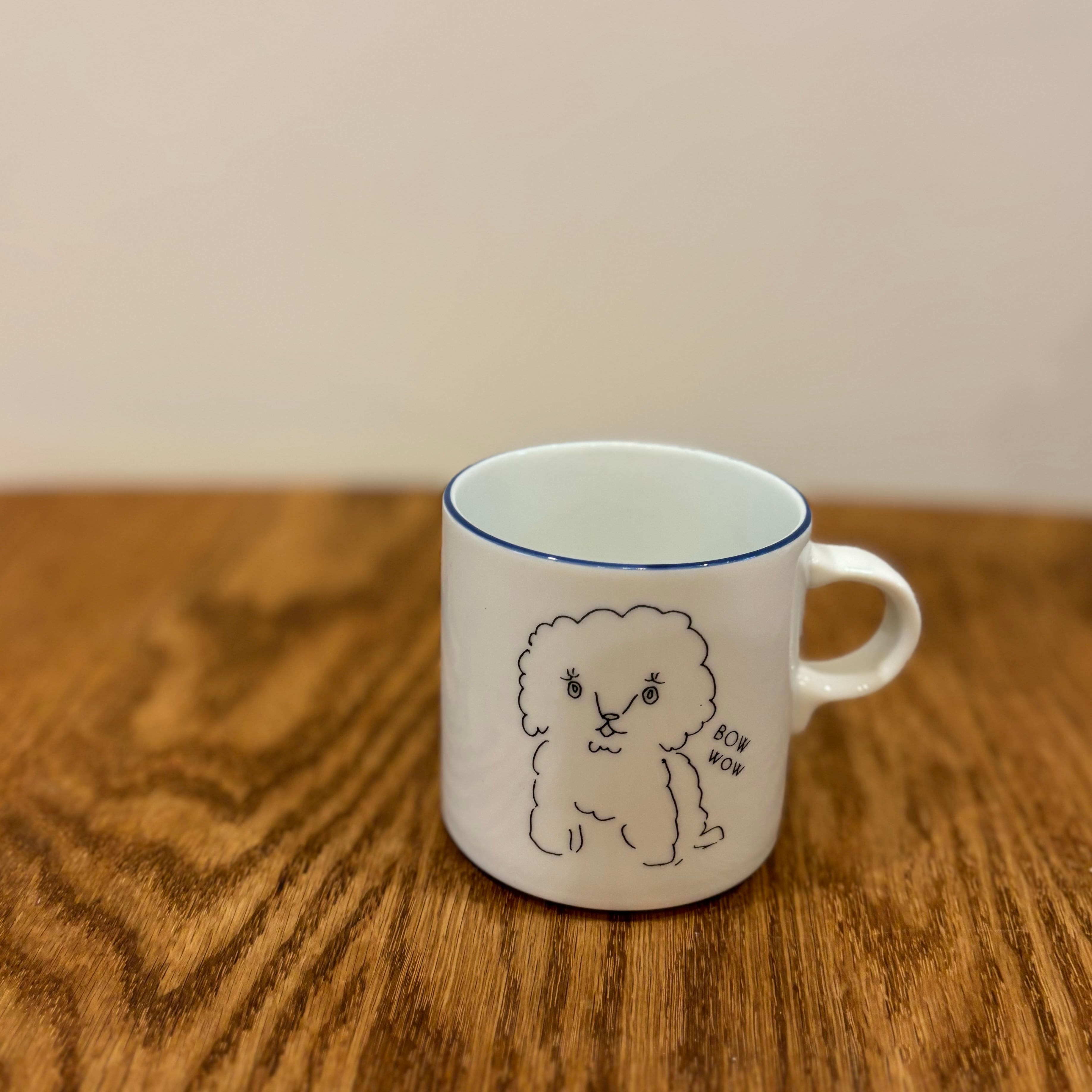犬柄　マグカップ ゆる犬マグカップ | 046 the shop