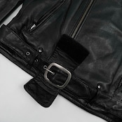 希少 KADOYA カドヤ K'S LEATHER ケイズレザー 柔らかな 牛革 カウレザー 本革 レザー ダブル ライダース ジャケット L/黒/ブラック/メンズ