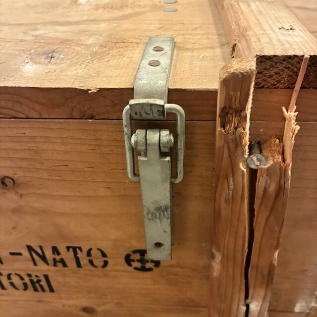 Italia Ammunition wood box イタリア アミニッションウッドボックス