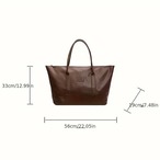 レディース メンズ 大容量 トートバック デイリーバック 仕事鞄 フェイクレザー ヴィンテージ シンプル