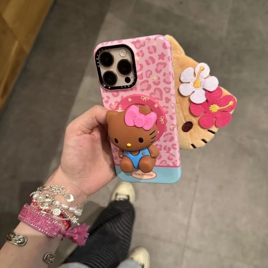 ハローキティ スマホケース 日焼けキティ iphoneケース 韓国 可愛い