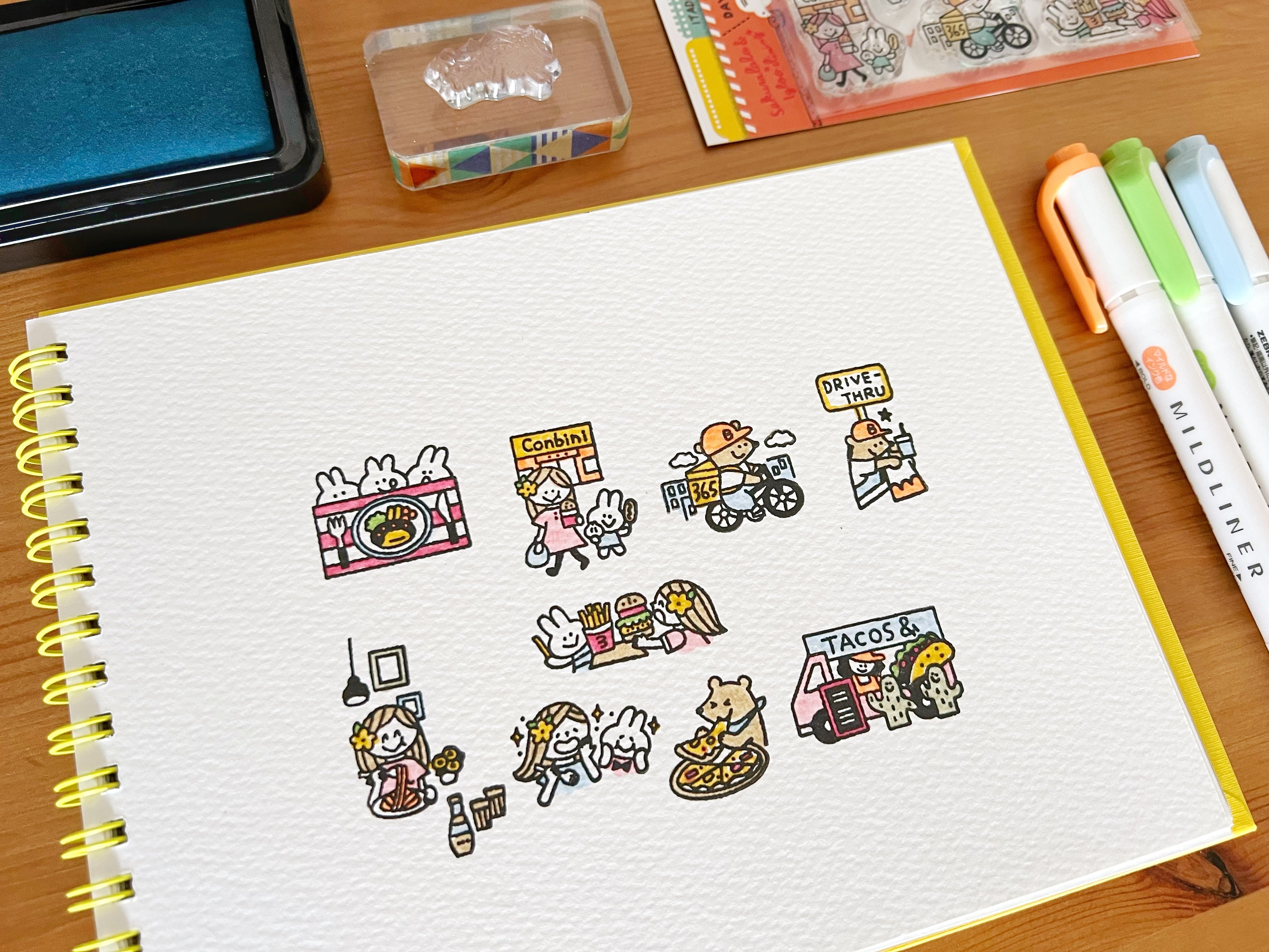 sakuralala クリアスタンプ ＜Itadakimasu＞ 365066 | パピアプラッツ