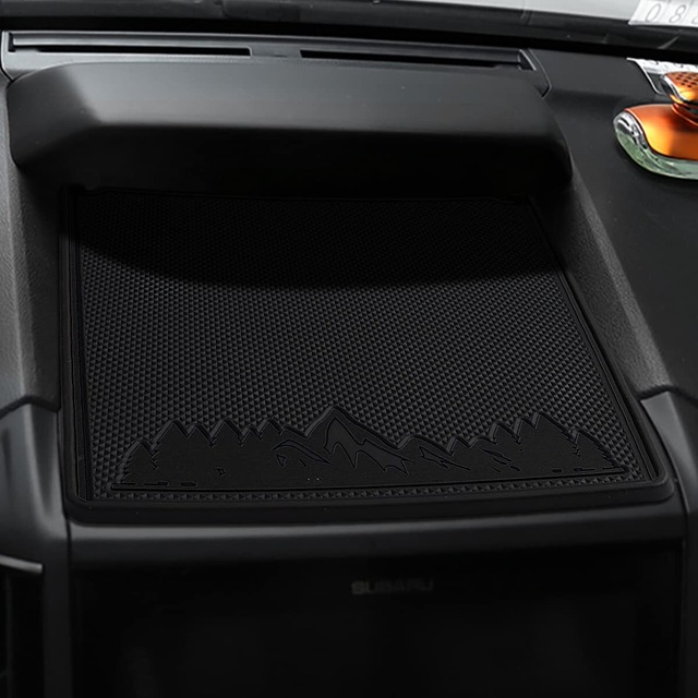 Marchfa ノンスリップマット インテリアマット【スバル フォレスター SK系 XV インプレッサ 】専用 滑り止め コースター付き ダッシュボード マット（ブラック）