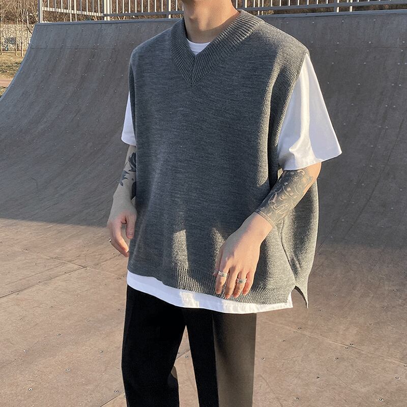 ビッグシルエットニットベスト Ce Celestial 韓国メンズファッション通販