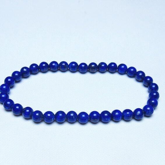 ラピスラズリ ブレスレット 5mm 一点物 メール便可 [M便 1/10] 111-48488