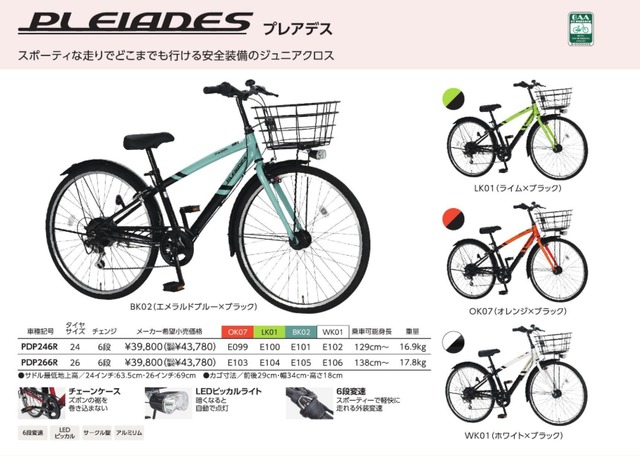 丸石 プレアデス 24/26インチ | サイクルワークス 自転車取扱い数NO,1