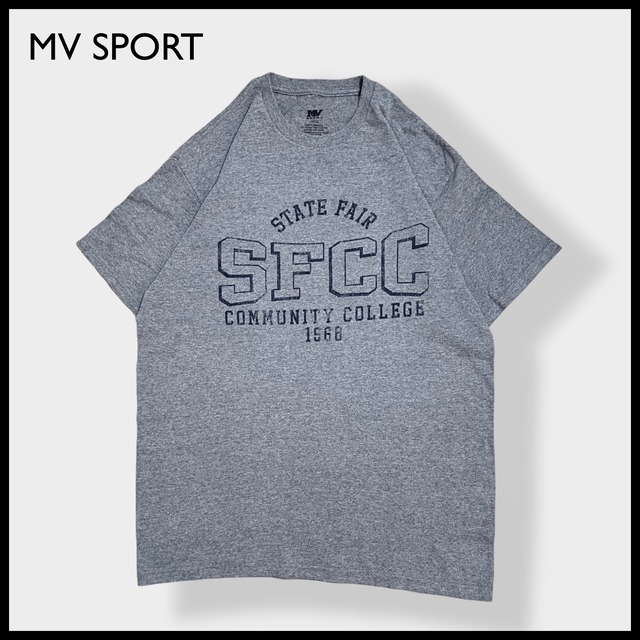 【MV SPORT】SFCC カレッジ ロゴ プリント Tシャツ ステート・フェア・コミュニティ大学 STATE FAIR COMMUNITY COLLEGE L グレー us古着