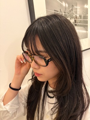 Dior/ vintage gradation khaki fleam glasses.(O)