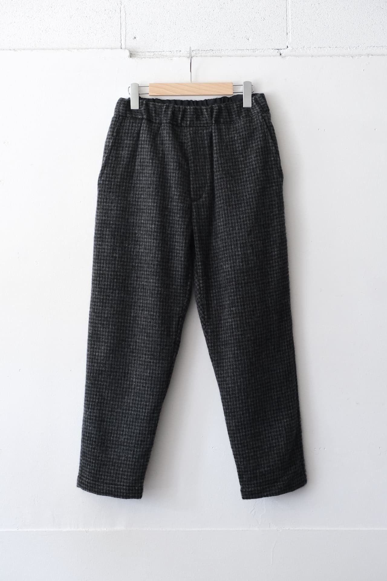 FUJITO Easy Pants Black Check,Navy Check