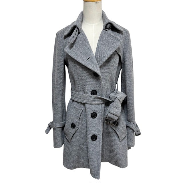 古着 バーバリーブルーレーベル BURBERRY BLUELABEL ウールコート