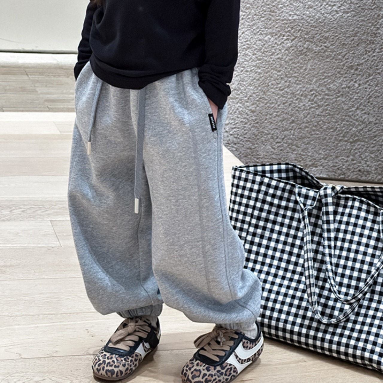 秋韓国風カジュアルスウェットパンツ