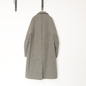 送料無料 Wool / linen オーバーコート [ charcoal ]