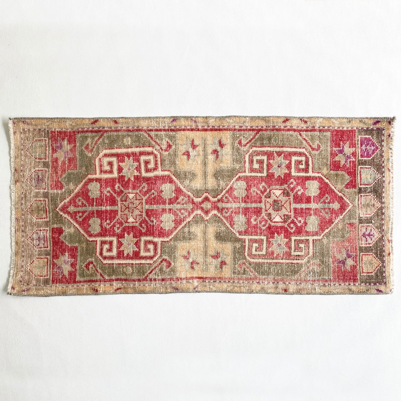 ヴィンテージラグ|スモールvintage rug small * 祝祭のレッド ヴィンテージラグ|スモールvintage rug small * 祝祭のレッド