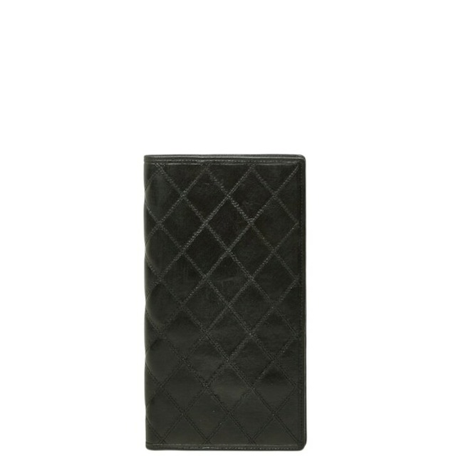 シャネル ビコローレ 札入れ 長財布 ブラック ラムスキン レディース CHANEL 中古