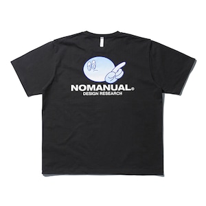 [NOMANUAL] LOGO PATCHED T-SHIRT - BLACK 正規品 韓国ブランド 韓国ファッション 半袖 Tシャツ