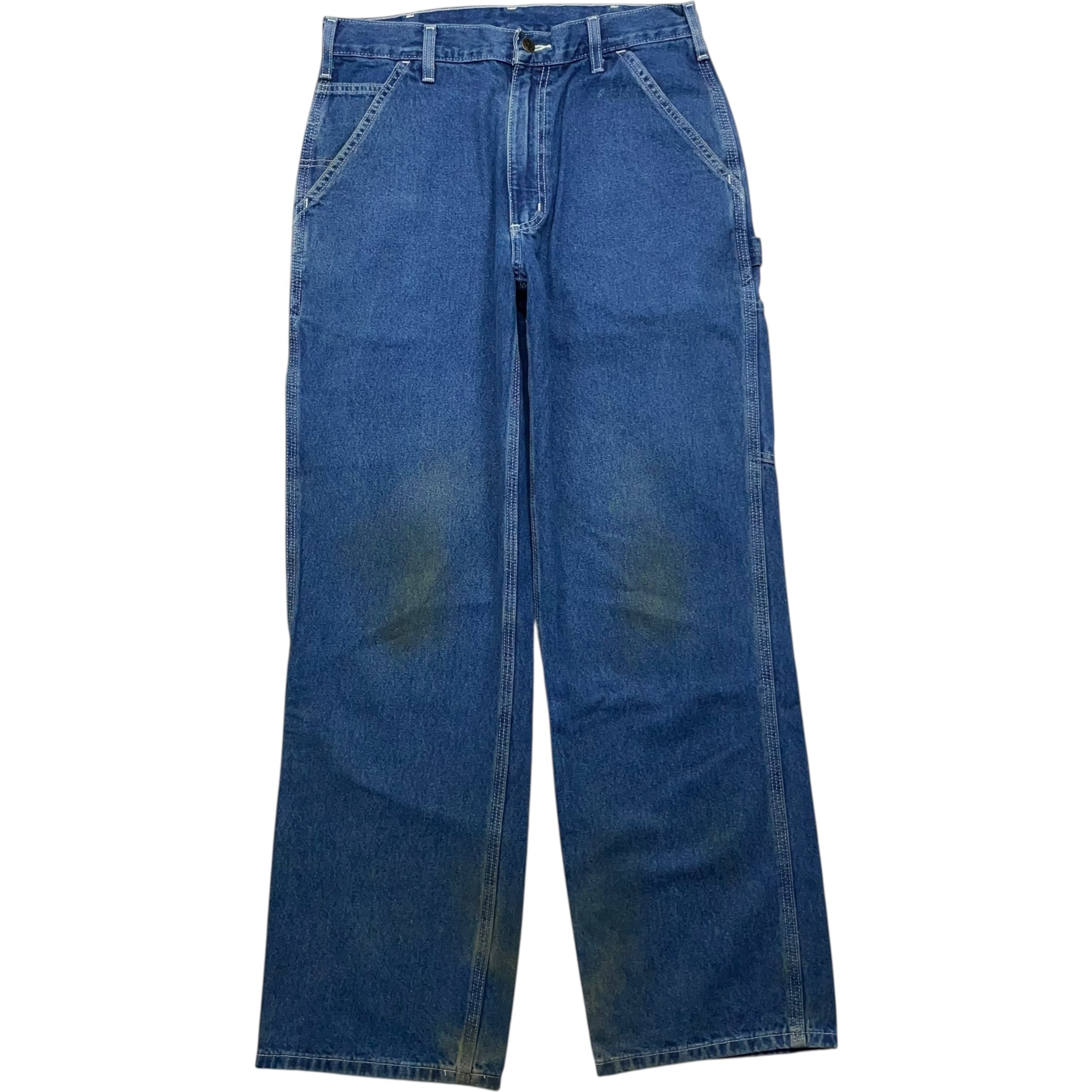 carhartt カーハート ダブルニー デニムパンツ 雰囲気系 鬼ヒゲ 色落ち