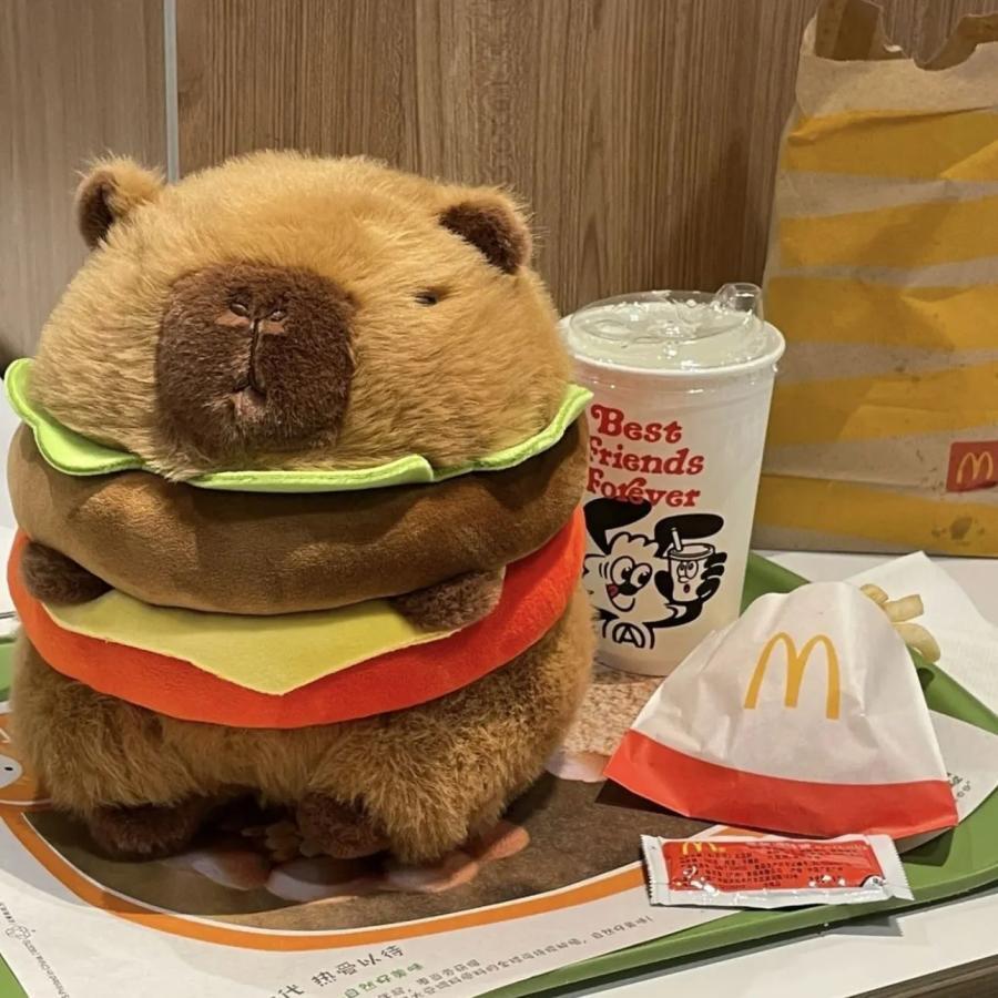 カピバラ ぬいぐるみ（ハンバーガー）20cm | lulubelle online shop