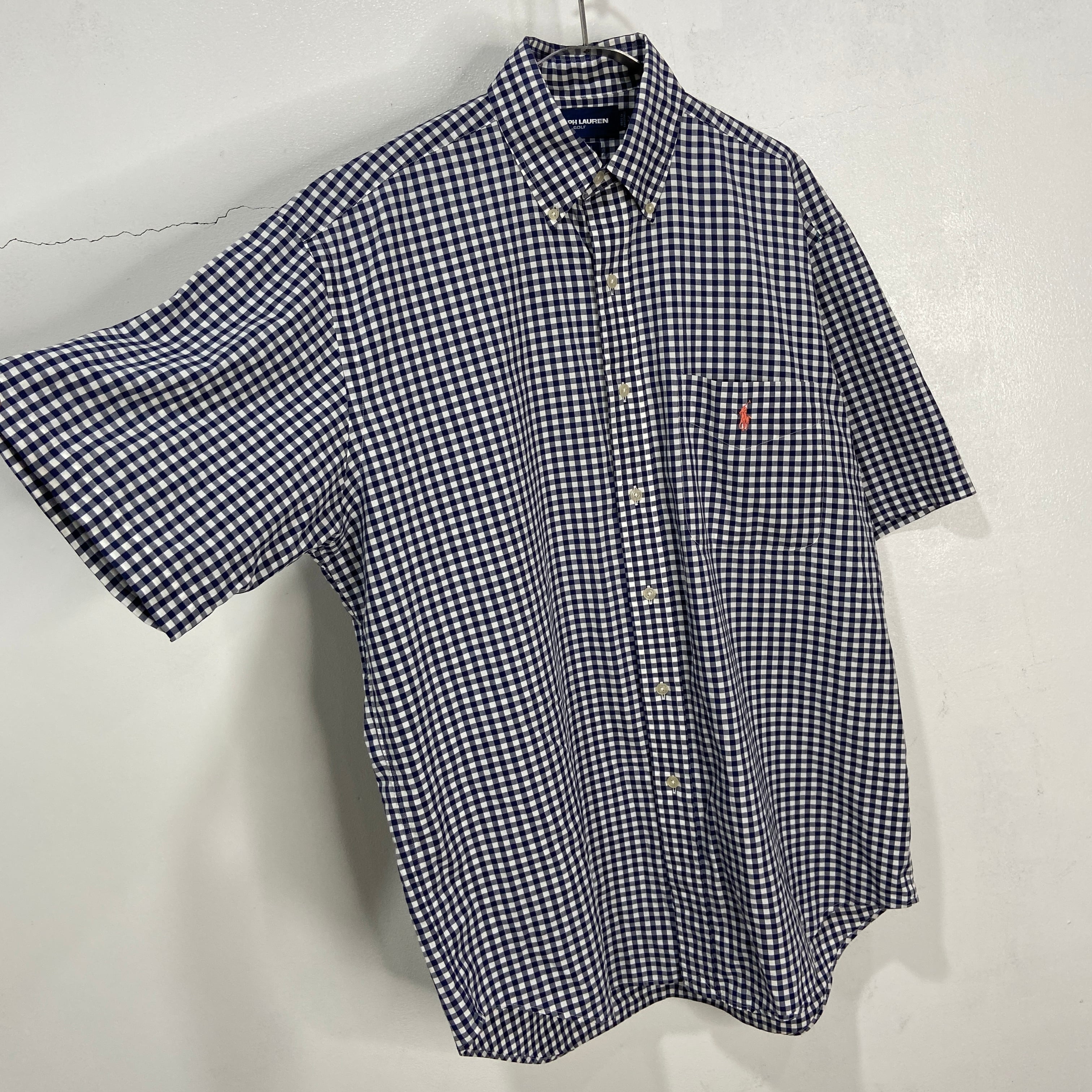 90s Ralph lauren ギンガムチェック半袖シャツ TILDEN M | 古着 90s Ralph lauren ギンガムチェック半袖シャツ TILDEN M | 古着