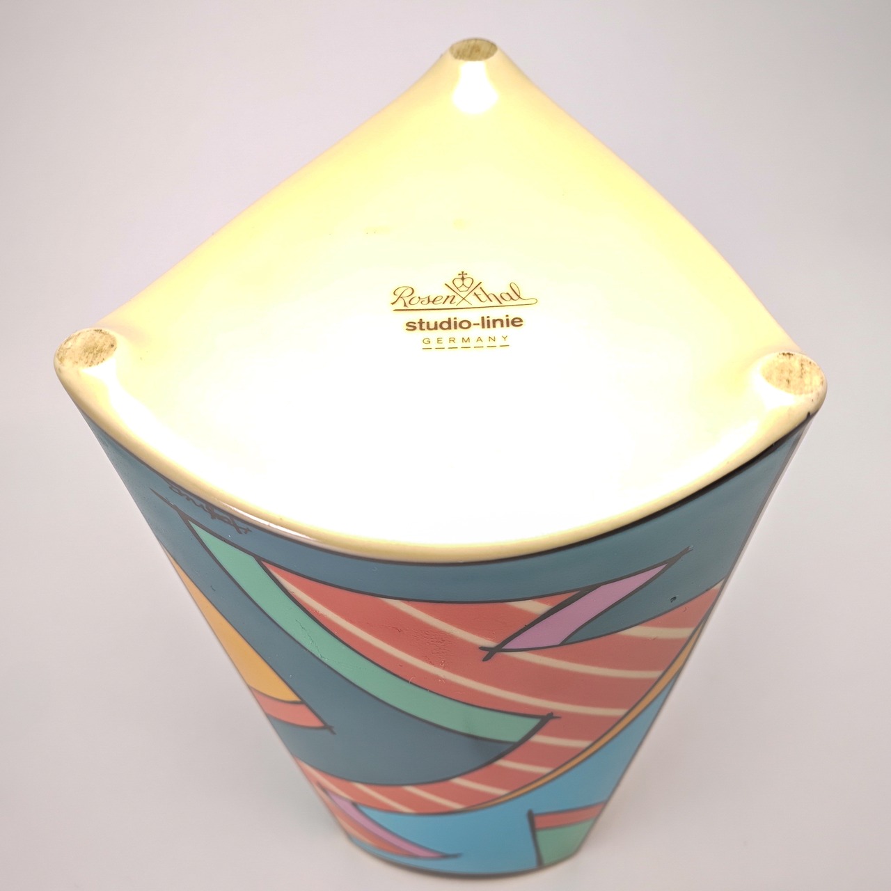 ヴィンテージ雑貨 Rosenthal Studio Linie 花瓶（アヴァンギャルドデザイン）