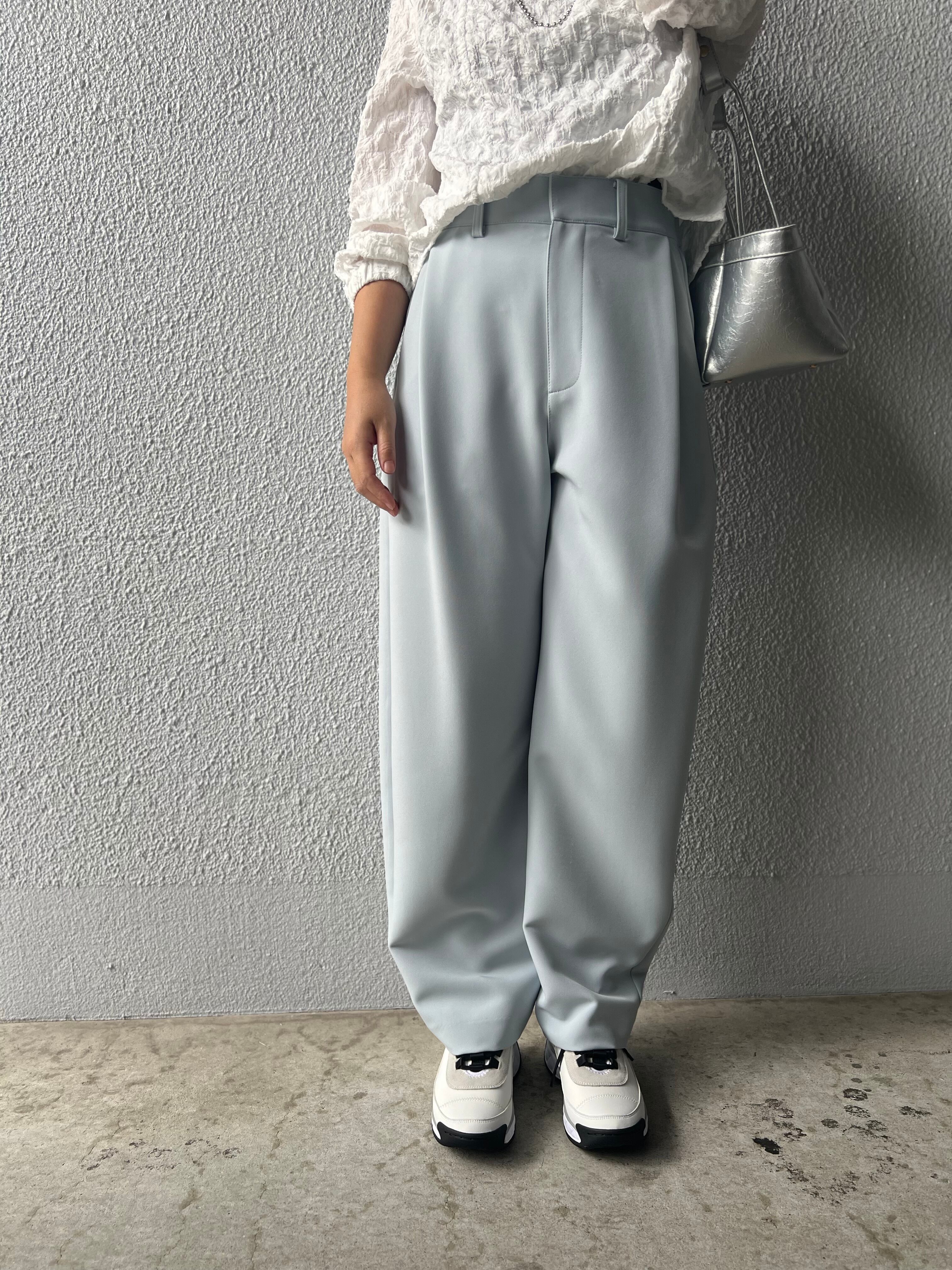 【PASSIONE】タック入りカーブパンツ 516601