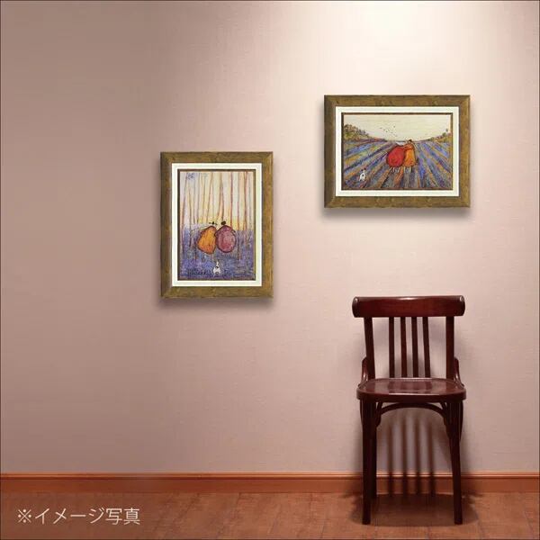 サムトフト「デイ イン ラベンダー」Sサイズ ゲル加工アート アートフレーム 絵画 インテリア
