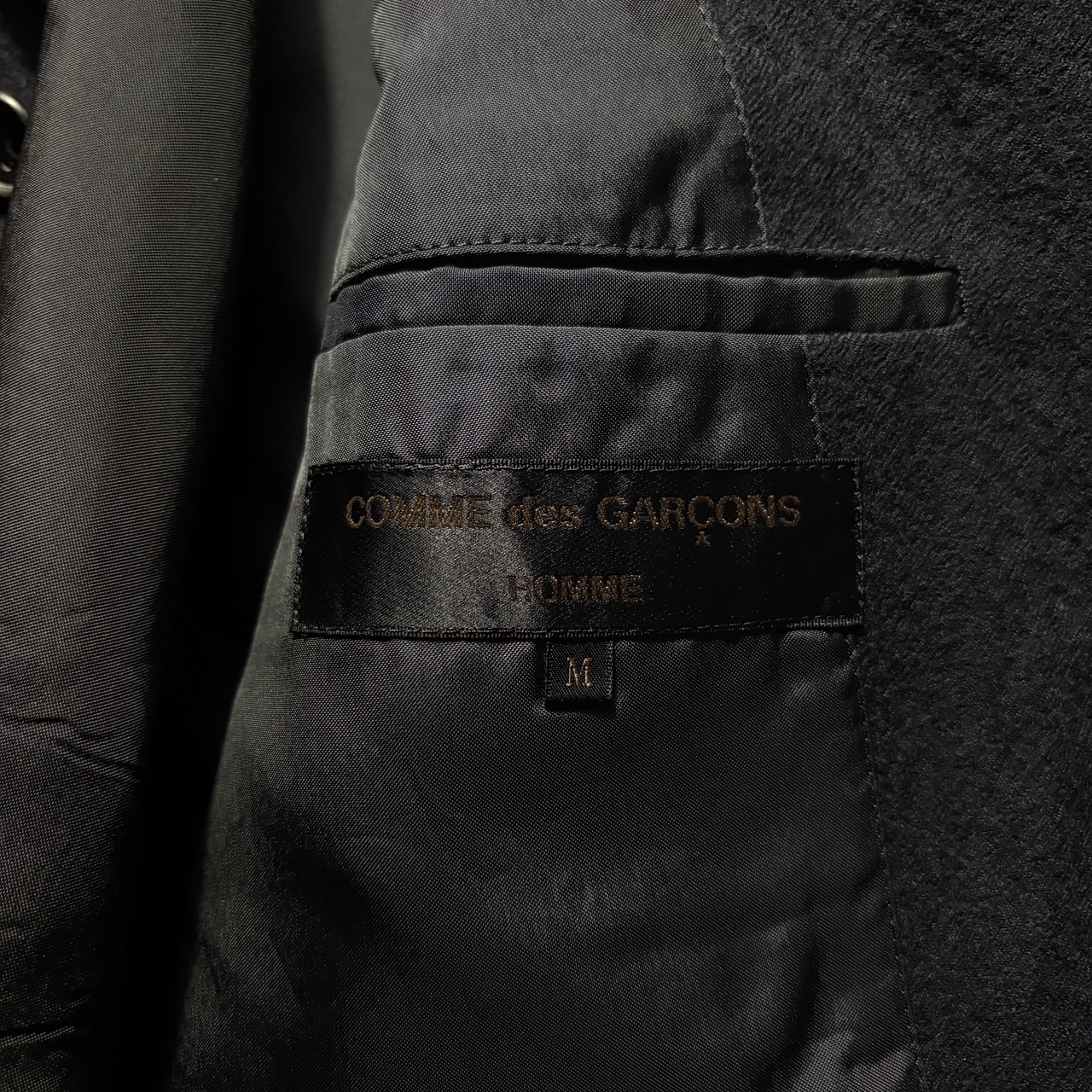 AD1998 COMME des GARCONS HOMME stitch design wool tailored jacket