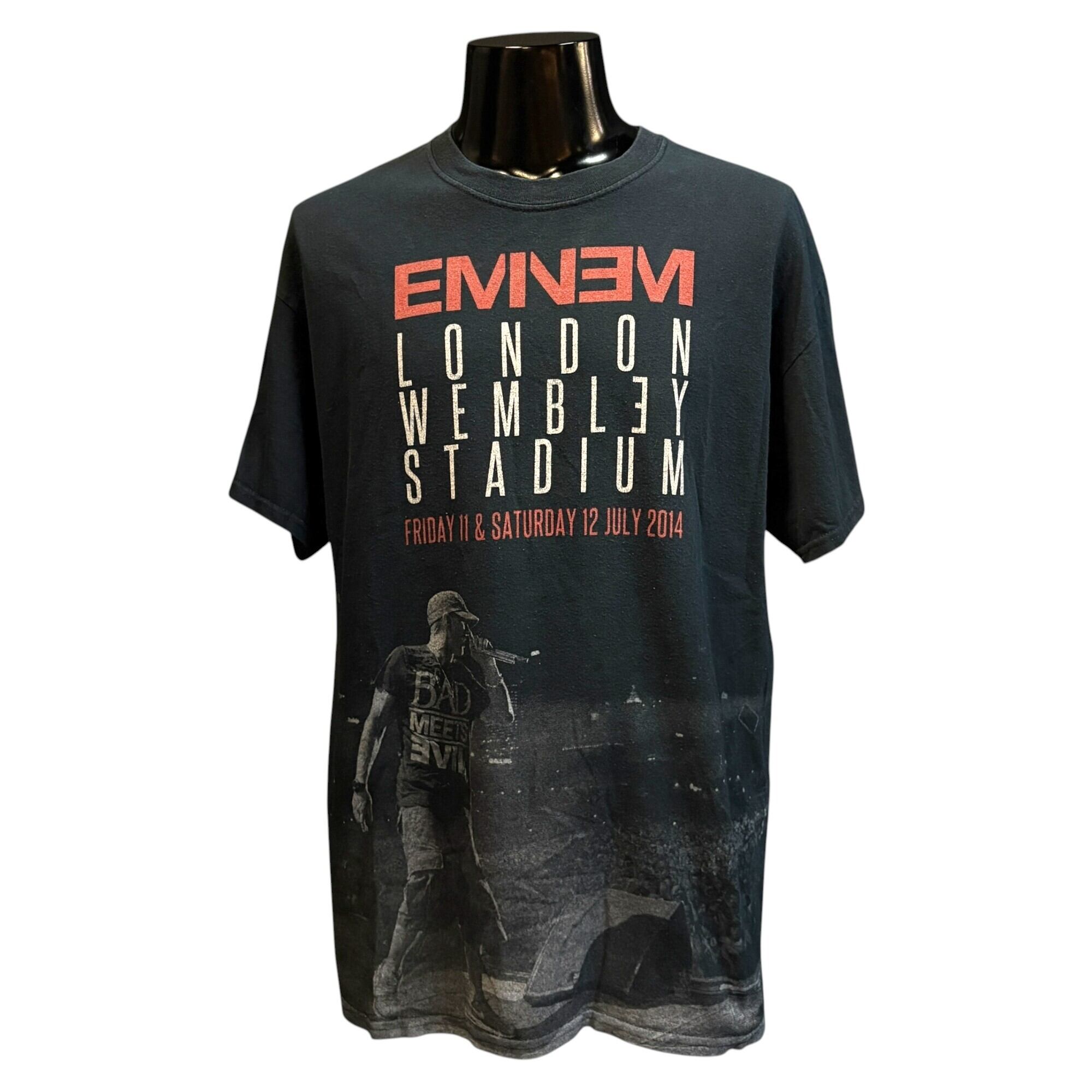 EMINEM Tシャツ XLサイズ 2014年ツアー EMINEM】エミネム LONDON WEMBLEY STADIUM TOUR 2014 Tシャツ L