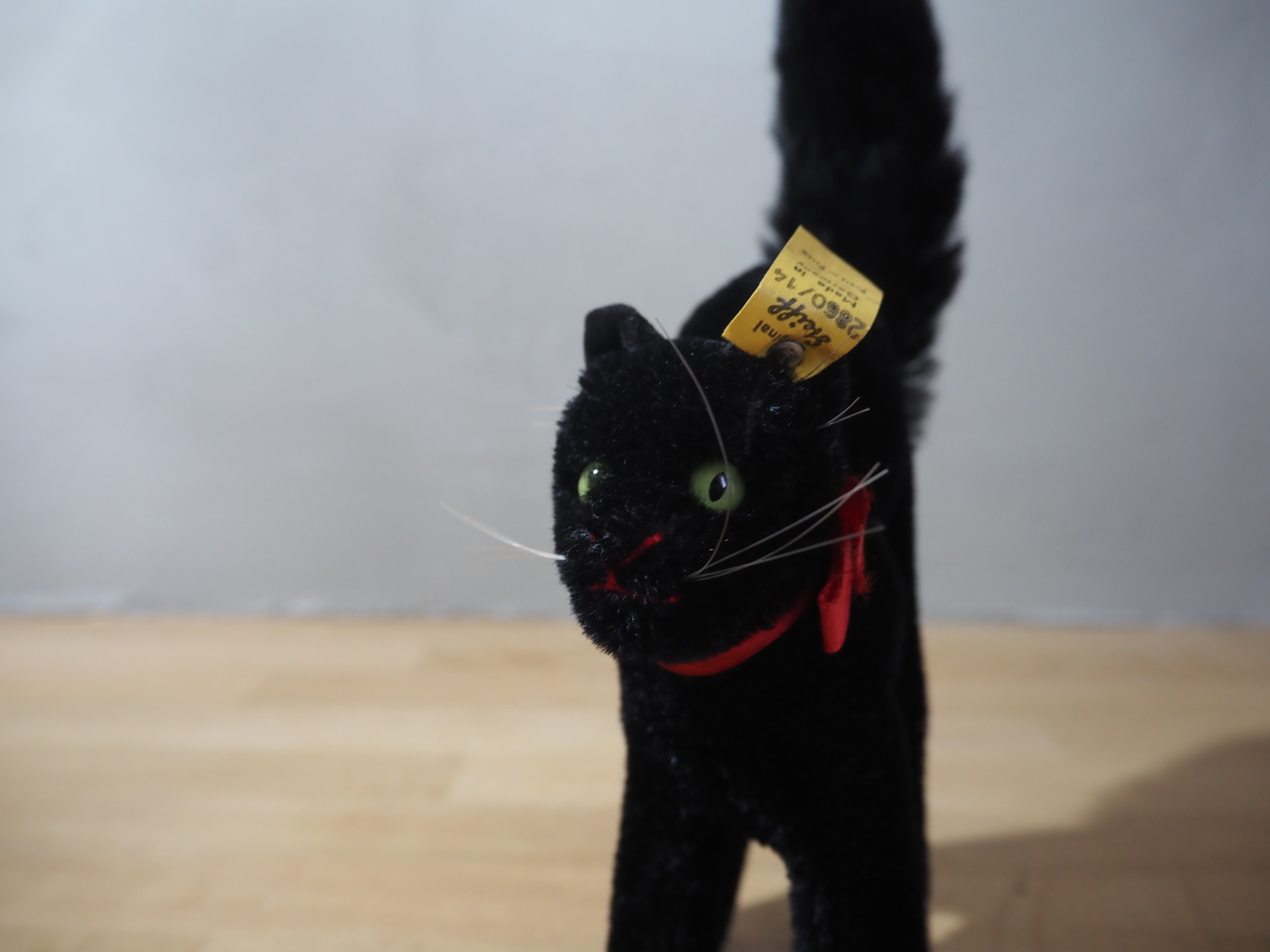 オールド シュタイフ ネコ トムキャット Steiff Black Tom Cat 14cm