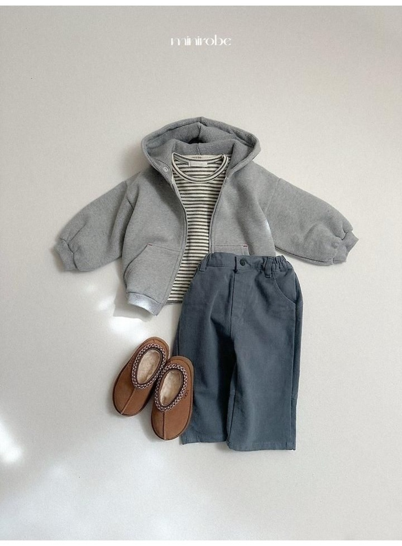 〖取寄〗韓国子供服 / 26winter / minirobe / ヨーヨーボーダーTシャツ / キッズ *S~XL*