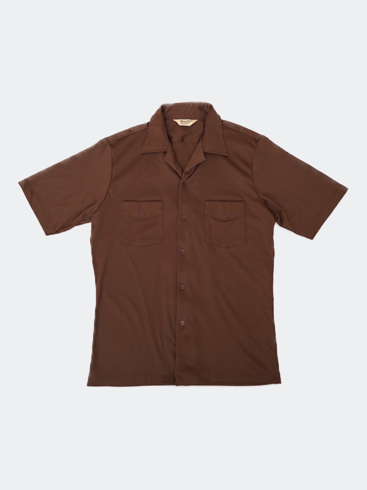 80-90s open collar shirt