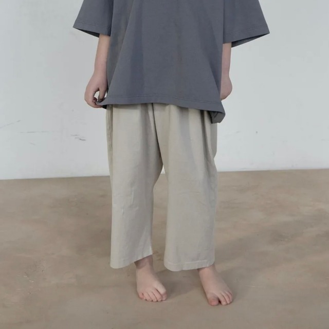即納【façade】SONO WIDE PANTS  / Light gray / パンツ / ファサード