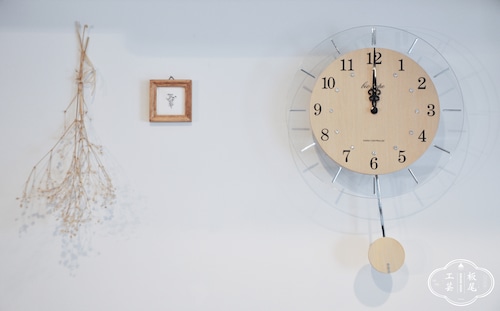 pendulum clock.　板尾工芸original振り子時計　　１２時までのご注文で最短翌日お届け